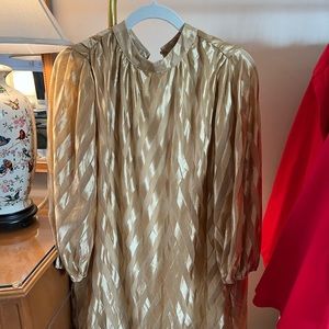 Gold dress
